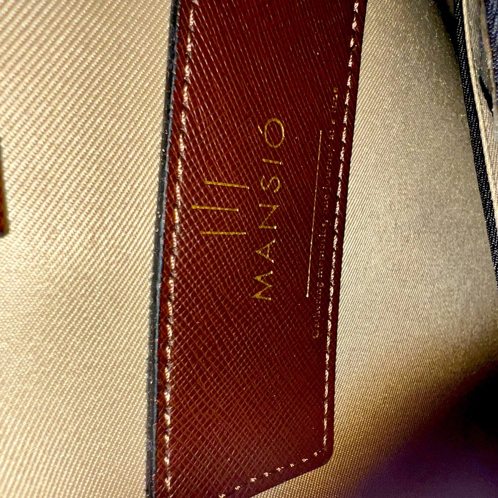 Must Have, Mansio Genuine leather Chocolate brown 3 in 1 bag.